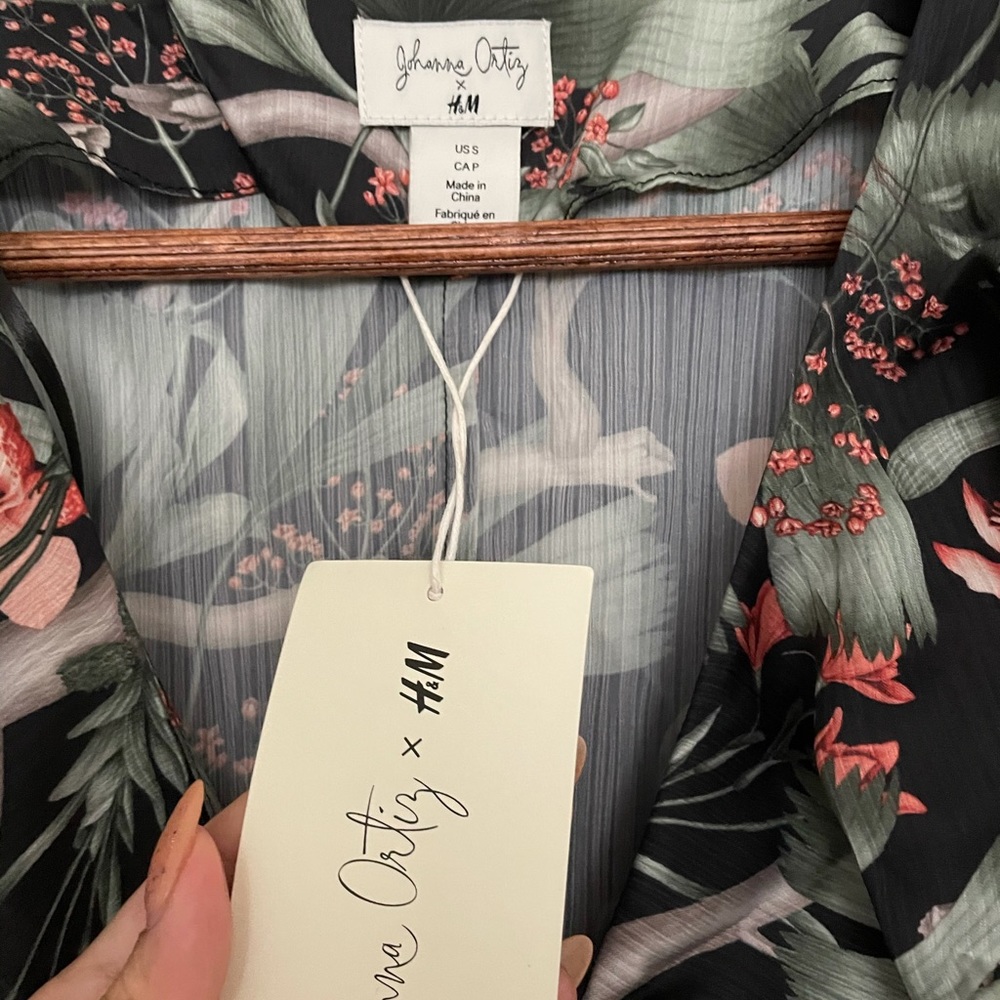 NWT JOHANNA ORTIZ x H&M Mini Floral Dress Sz S - Picture 5 of 10